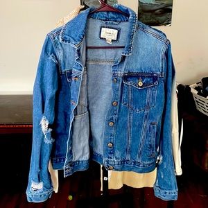 Ripped Jean Jacket